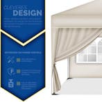 Tillvex® Zijwand voor paviljoen - 3x3m - Beige, Verzenden, Zo goed als nieuw