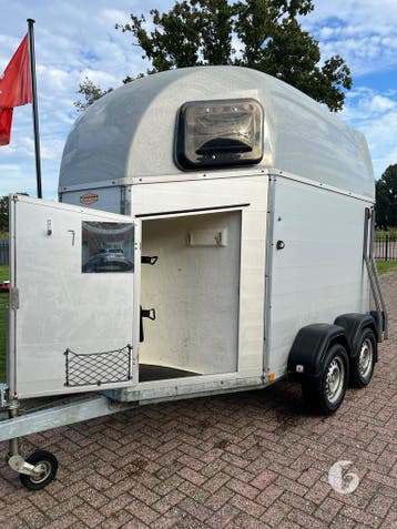 Prachtige vol-Alu Bockmann Champion 2 Paards! Met Zadelka..., Ophalen, Zo goed als nieuw, Aluminium, 2-paards trailer