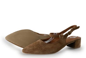 No Stress Slingbacks in maat 42 Bruin, No Stress, Bruin, Verzenden, Zo goed als nieuw