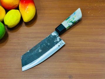 Keukenmes - Cleaver - Handgemaakt D2-staal Japans-stijl Max, Antiek en Kunst