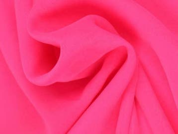 Chiffon stof - Neon roze - Per 15 of 50 meter, Hobby en Vrije tijd, Stoffen en Lappen, 120 cm of meer, Ophalen of Verzenden, Roze