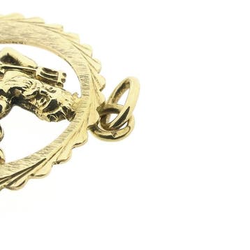 Gouden sterrenbeeld hanger; Waterman (Hanger of bedel), Ophalen of Verzenden, Gebruikt, Goud, Overige merken