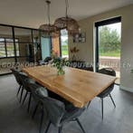 Eikenhouten tafel | Eiken Boomstamtafel | Eiken eettafel, Eikenhout, Vijf personen of meer, Rechthoekig, Nieuw