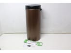 Brabantia Touch Bin - Prullenbak - 30 liter - Warm, Verzenden, Zo goed als nieuw