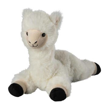 Warmies lama/alpaca knuffel - wit - 37 cm - warmteknuffel, Verzenden, Nieuw