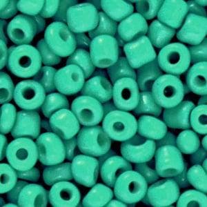 20 gram Glaskralen Rocailles 6/0 (4mm) Bright jade green, Ophalen of Verzenden, Nieuw, Kraal