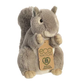 Aurora eekhoorn knuffel - pluche - lichtbruin - 20 cm, Verzenden, Nieuw