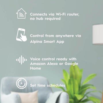 2dekans | Alpina Zwarte Smart Home Universele, Ophalen of Verzenden, Zo goed als nieuw