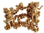 Decoratief ornament - Frankrijk - Sleutelrek putti - 35 cm