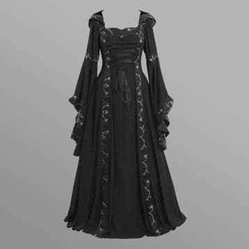 Lange Vintage Middeleeuwse Jurk - Gothic & Victoriaans Cospl, Verzenden