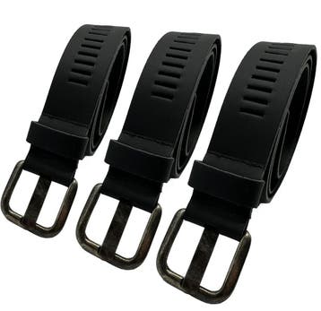 Arieszzz 3-Pack Zwarte Leren Riemen – Heren | 4 cm, Nieuw
