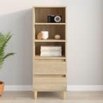 vidaXL buffetkast 40x36x110 cm bewerkt hout sonoma eiken, Huis en Inrichting, Minder dan 50 cm, Verzenden, 100 tot 150 cm, Nieuw