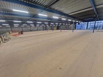 Vloerplaat spaanplaat 3000 x 870 x 38 mm, onderzijde wit,, Ophalen of Verzenden, Gebruikt