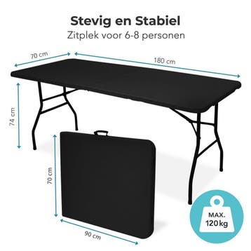 2dekans | LifeGoods Klaptafel – Inklapbaar & Weerbestendig –, Ophalen of Verzenden, Zo goed als nieuw