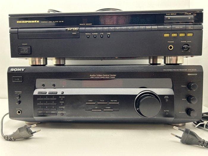 Sony, Marantz - STR-DE135 / CD 60 Set audioapparatuur -, Audio, Tv en Foto, Radio's