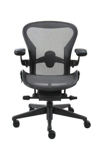 Refurbished Herman Miller Aeron Remastered, Verzenden, Zwart, Zo goed als nieuw, Bureaustoel