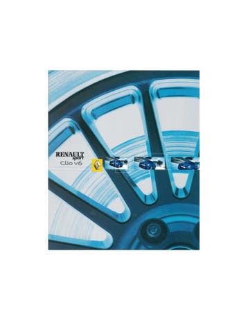 2003 RENAULT CLIO V6 BROCHURE NEDERLANDS, Boeken, Nieuw, Renault, Author