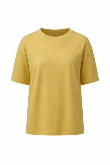 Organic Basics T-shirt in maat M Geel, Organic Basics, Verzenden, Zo goed als nieuw, Geel
