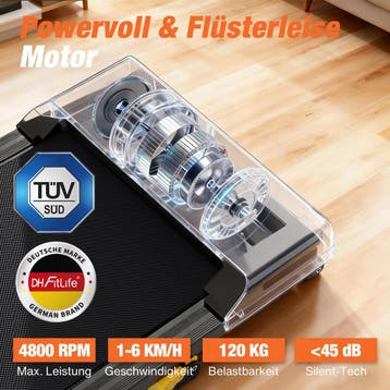 2dekans | DH FitLife Walking Pad - 2026 - 1-6 km/h - 0-6%, Ophalen of Verzenden, Zo goed als nieuw