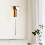 Crèmekleurige Wandlamp Nachtkastje Met Trekschakelaar, Huis en Inrichting, Lampen | Wandlampen, Verzenden, Nieuw