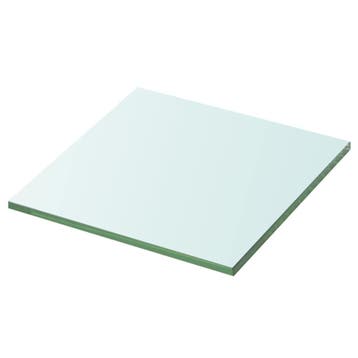 vidaXL Wandschap transparant 30x30 cm glas, Verzenden, Nieuw