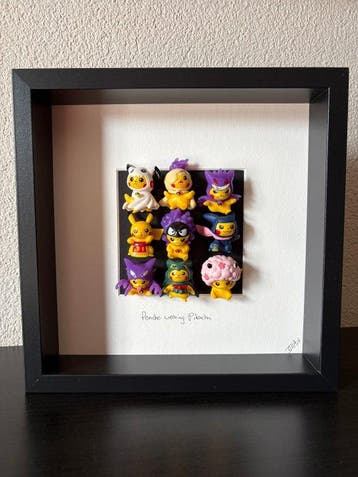 ISV Art - Framed Art - Pokémon - Poncho wearing Pikachu
