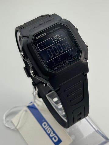 Casio Blackout Digital Watch – Negative Display – 100M Water, Nieuw