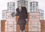 Amerika en de sancties uit 1936 op spotprent (lijst optie), Verzenden