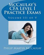 McCaulays Cfa Level I Practice Exams Volume III of V, Boeken, Verzenden, Nieuw