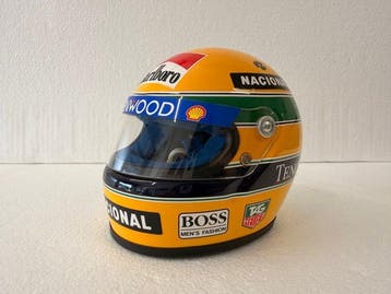 Mclaren - Ayrton Senna - 1993 - Scale 1/2 helmet, Verzamelen, Automerken, Motoren en Formule 1, Nieuw