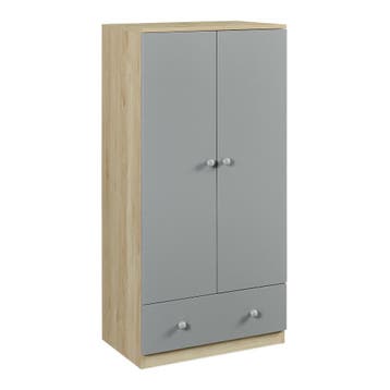 Kinderkast Beldinupp met lade 123x60x40 cm eikenkleurig en g, Verzenden, Nieuw