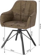24goodz Eetkamerstoel Draaibaar - Ergonomisch Ontwerp - Vint, Huis en Inrichting, Stoelen, Verzenden, Nieuw