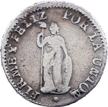 Peru. 1/2 Real 1839