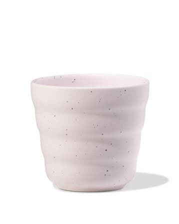HEMA Koffiekopje 200ml Trend aardewerk roze spikkels, Verzenden, Nieuw