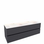Badkamermeubel Solid Surface AQS Oslo 150x46 cm Dubbel Mat, Huis en Inrichting, Badkamer | Badkamermeubels, Ophalen of Verzenden