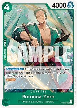 One Piece TCG - Roronoa Zoro (PRB02-006) (V.1), Hobby en Vrije tijd, Verzamelkaartspellen | Overige, Verzenden, Zo goed als nieuw