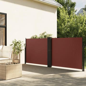 vidaXL Windscherm uittrekbaar 140x600 cm bruin, Verzenden, Nieuw