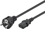 Goobay Stroomkabel IEC | Zwart-1.5 m, Audio, Tv en Foto, Audiokabels en Televisiekabels, Ophalen of Verzenden, Nieuw