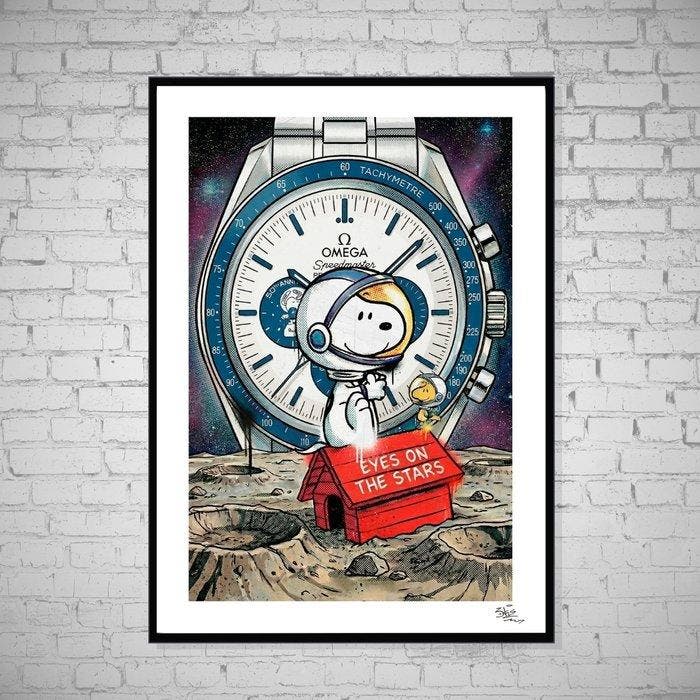 SKE - Eyes on the Stars – Omega x Snoopy, Antiek en Kunst, Kunst | Designobjecten