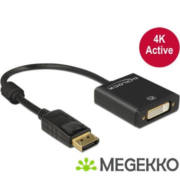 Delock 62599 Adapter DisplayPort 1.2 male > DVI female 4K, Verzenden, Nieuw