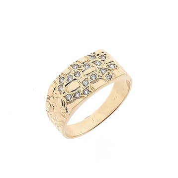 Roségouden ring met zirconia, Sieraden, Tassen en Uiterlijk, Ringen, Gebruikt, Overige kleuren, 19 tot 20, Ophalen of Verzenden