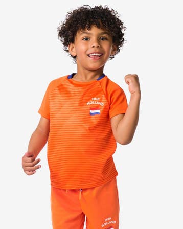 HEMA Kinder T-shirt WK oranje van €8.39 voor €7.5 sale, Verzenden, Nieuw