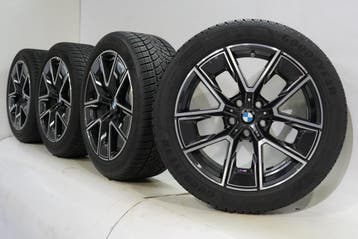 BMW 4 serie i4 G26 858M 18 inch velgen Goodyear Winterbanden, 18 inch, Gebruikt, Velg(en), Winterbanden