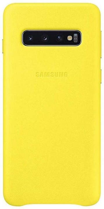 Samsung Lederen Cover - voor Samsung Galaxy S10 - geel, Ophalen of Verzenden, Nieuw