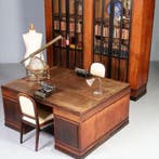 Art Deco Herenkamer zeer groot bureau n boekenkast Pander ca, Antiek en Kunst, Ophalen of Verzenden