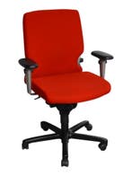 Haworth Comforto 77 bureaustoel, rood, Overige plaatsen, Ophalen of Verzenden, Gebruikt, Stoel