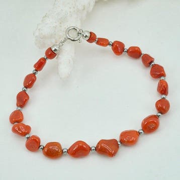 Koraal - Zilver, Zonder reservering - Armband - CORALLO