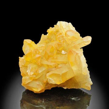 Prachtige Golden Healer oranje kwarts Kristalcluster -