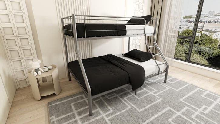 Stapelbed 3 Persoons - Triobed, Huis en Inrichting, Slaapkamer | Bedden, Nieuw, Metaal, Verzenden