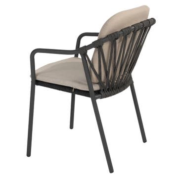 Manitoba stapelbare tuinstoel antraciet Taste 4SO, Tuin en Terras, Tuinstoelen, Ophalen of Verzenden, Nieuw